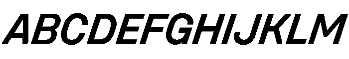 UniforaStandard SemiboldItalic Instance Font UPPERCASE