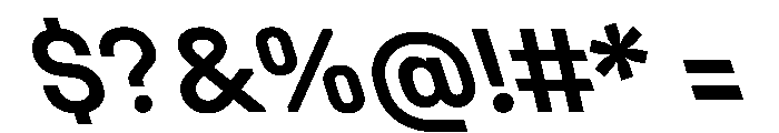 UniforaStandard SemiboldRetalic Instance Font OTHER CHARS