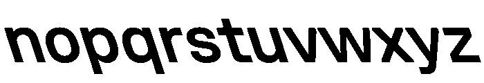 UniforaStandard SemiboldRetalic Instance Font LOWERCASE