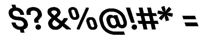 UniforaStandard SemiboldRetalic Font OTHER CHARS
