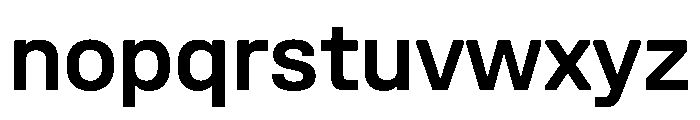 UniforaStandard Semibold Font LOWERCASE