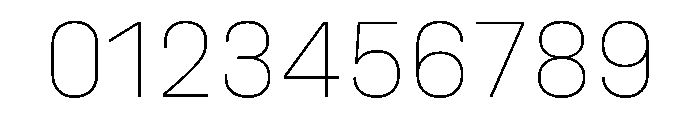 UniforaStandard Thin Instance Font OTHER CHARS