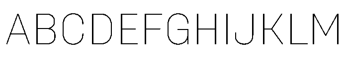 UniforaStandard Thin Instance Font UPPERCASE