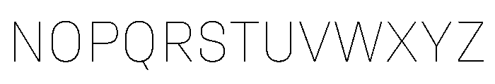 UniforaStandard Thin Instance Font UPPERCASE