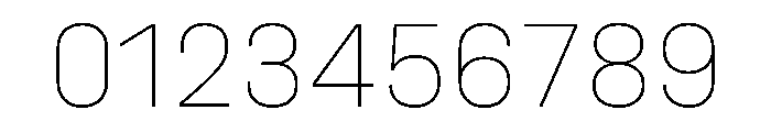 UniforaStandard Thin Font OTHER CHARS