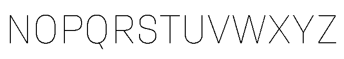 UniforaStandard Thin Font UPPERCASE