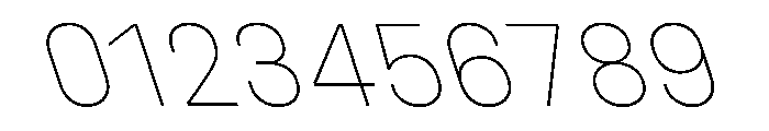 UniforaStandard ThinRetalic Instance Font OTHER CHARS