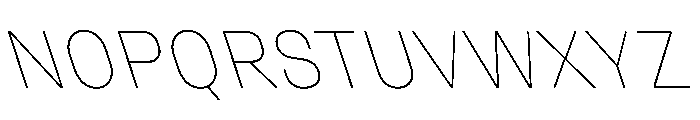 UniforaStandard ThinRetalic Instance Font UPPERCASE