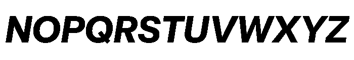 UniversalSansDisplay BoldItalic Font UPPERCASE