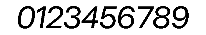 UniversalSansDisplay Italic Font OTHER CHARS