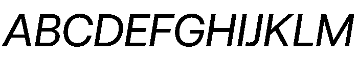 UniversalSansDisplay Italic Font UPPERCASE