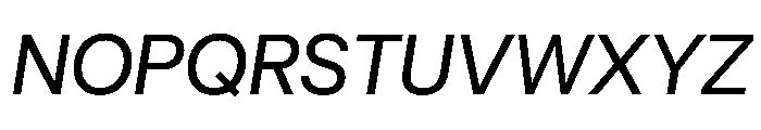 UniversalSansDisplay Italic Font UPPERCASE