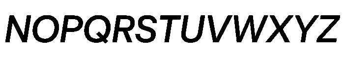 UniversalSansDisplay MediumItalic Font UPPERCASE