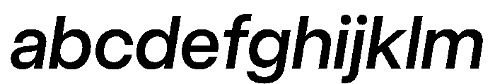 UniversalSansDisplay MediumItalic FONT
