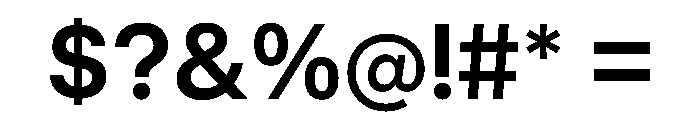 UniversalSansDisplay SemiBold Font OTHER CHARS