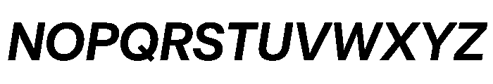 UniversalSansDisplay SemiBoldItalic Font UPPERCASE