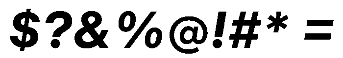 UniversalSansText BoldItalic Font OTHER CHARS