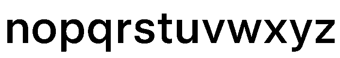 UniversalSansText Medium Font LOWERCASE