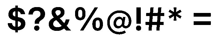 UniversalSansText SemiBold Font OTHER CHARS