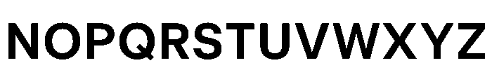 UniversalSansText SemiBold Font UPPERCASE