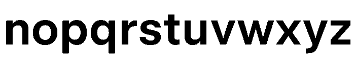 UniversalSansText SemiBold Font LOWERCASE