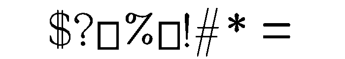 Untitled1 Font OTHER CHARS
