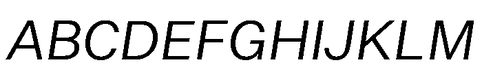 UntitledSansVF Italic Font UPPERCASE