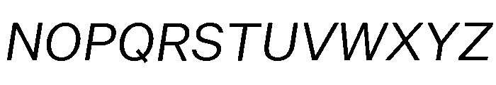 UntitledSansVF Italic Font UPPERCASE