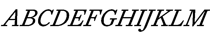 UntitledSerifVF Italic Font UPPERCASE