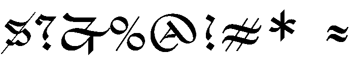 Unzyale Small Font OTHER CHARS