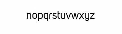 Uni Sans Regular Font LOWERCASE