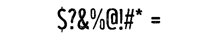 Unboring Regular Font OTHER CHARS