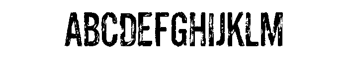 Unboring Too Font UPPERCASE