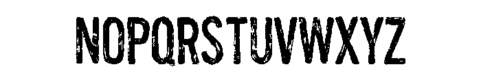 Unboring Too Font UPPERCASE