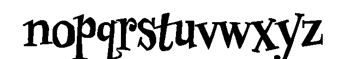 Uncle Stinky Bold Font LOWERCASE