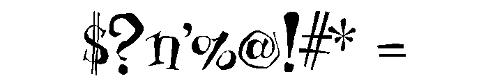 Uncle Stinky Regular Font OTHER CHARS