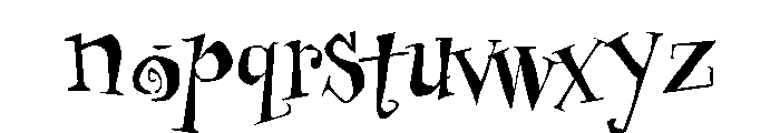 Uncle Stinky Regular Font LOWERCASE