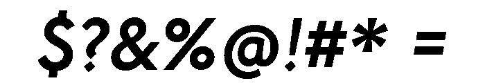 Underground Bold Italic Font OTHER CHARS