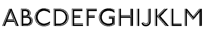 Underground Engraved Font UPPERCASE