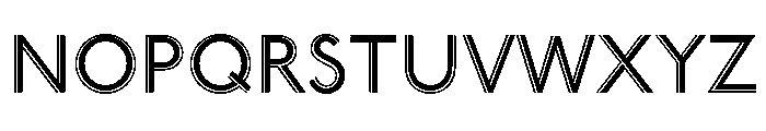 Underground Engraved Font UPPERCASE
