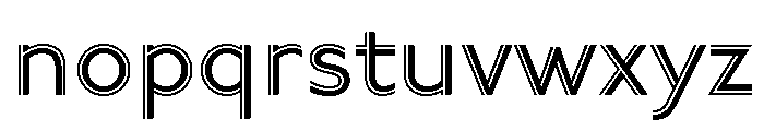 Underground Engraved Font LOWERCASE