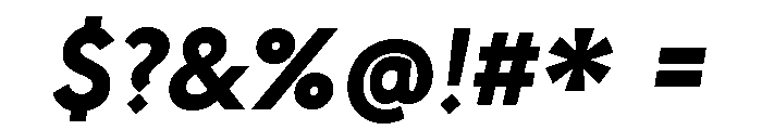 Underground Extra Bold Italic Font OTHER CHARS