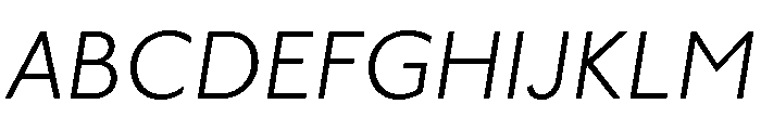 Underground Light Italic Font UPPERCASE