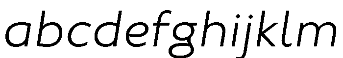 Underground Light Italic FONT