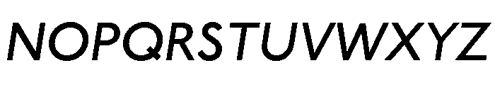 Underground Medium Italic Font UPPERCASE