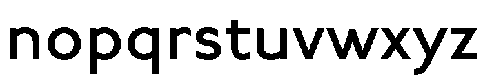 Underground Medium Font LOWERCASE