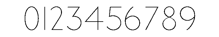 Underground Thin Font OTHER CHARS