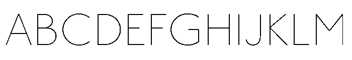 Underground Thin Font UPPERCASE