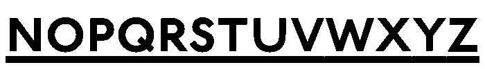 Underground Titling Font LOWERCASE