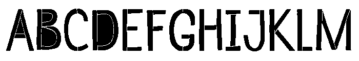 Undersong Filled Font UPPERCASE